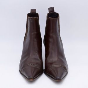 Ralph Lauren brown booties